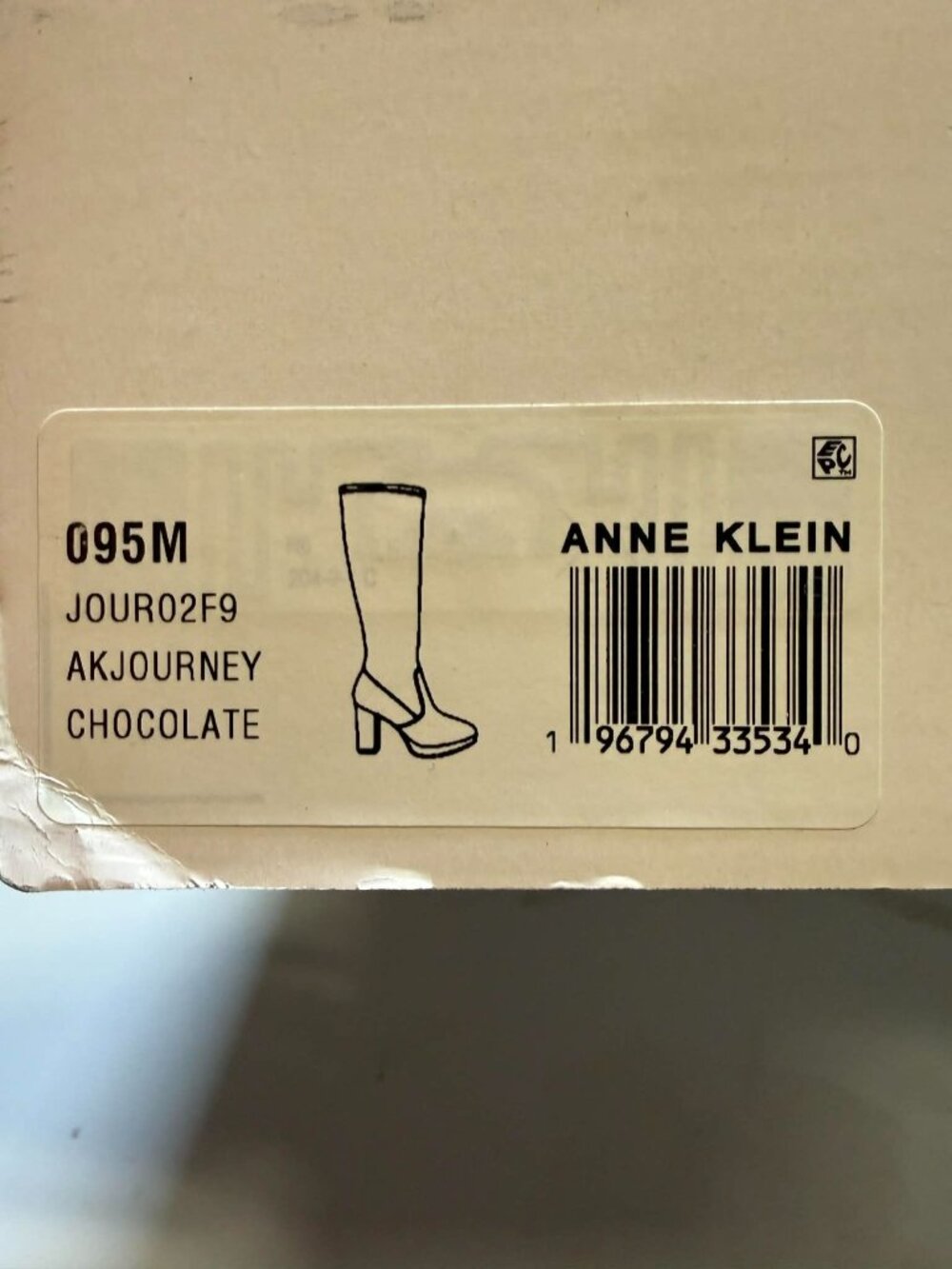 Anne Klein Journey Women's Boots Chocolate Size 9.5 New - Picture 6 of 6